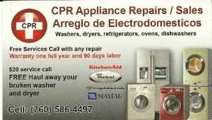 cpr appliance repairs