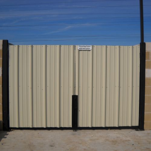 Dumpster enclosure gates