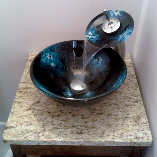 Beautiful custom sinks is just one of our specialt