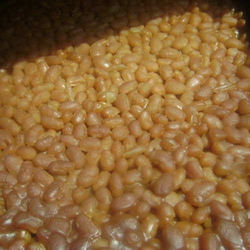 Speacil smoked baked beans.