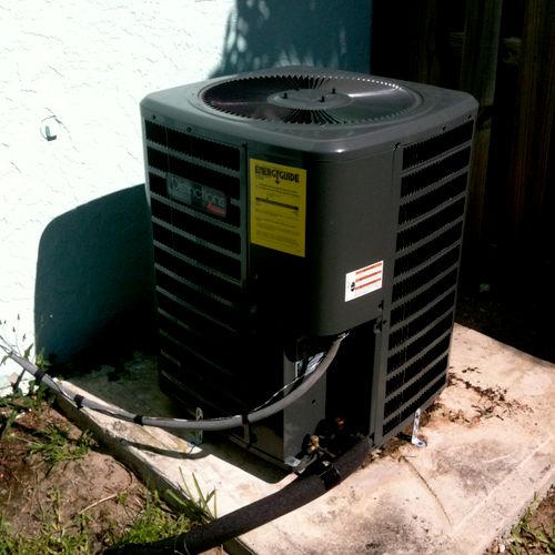 new air conditioner and condensing unit for home. 