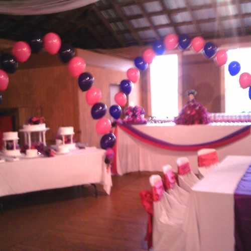 gift and cake table