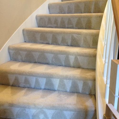 These stairs needed a good cleaning.