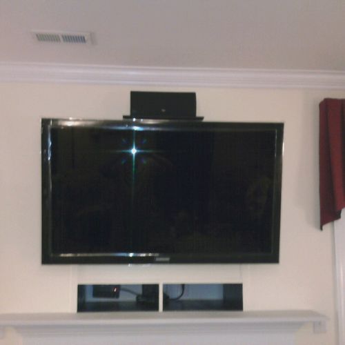 58" LG TV mount with full articulating mount and c