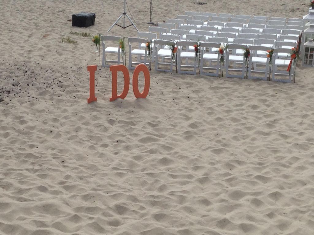 Before the guests arrived at a ceremony at the bea
