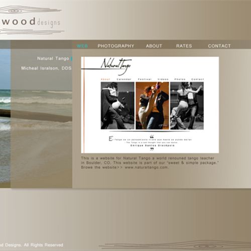 website design for Driftwood Web Designs