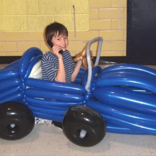A 10 year old in a balloon car... (How politically