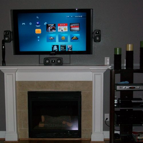 Above Fireplace HD Installation Package