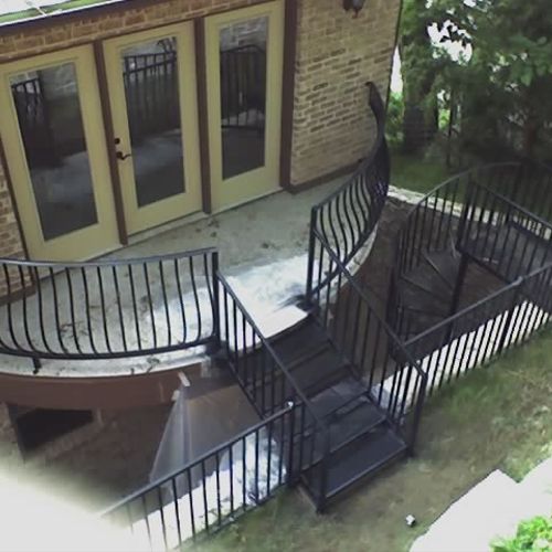 Balcony Railing and Staircase