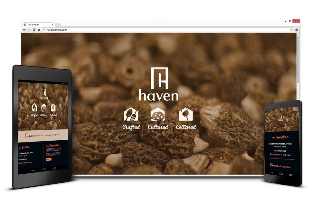 Haven Wine Bar Responsive Website Design