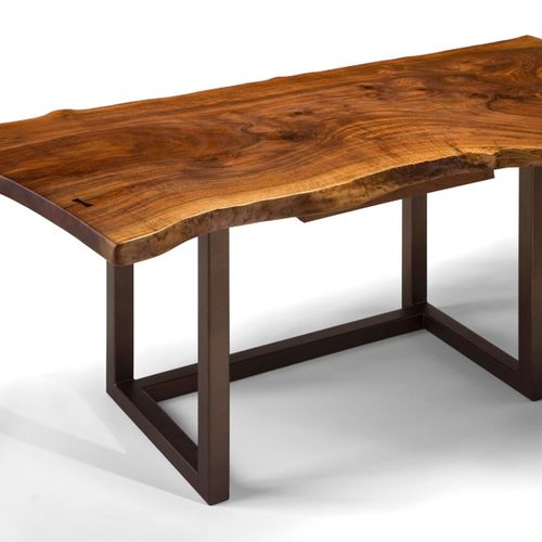 Burl Desk with metal support by Chajo Design
www.C