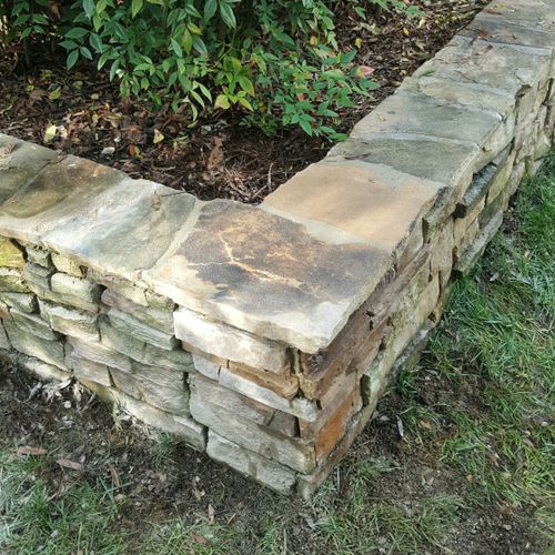 Stone Wall Repair  -  After