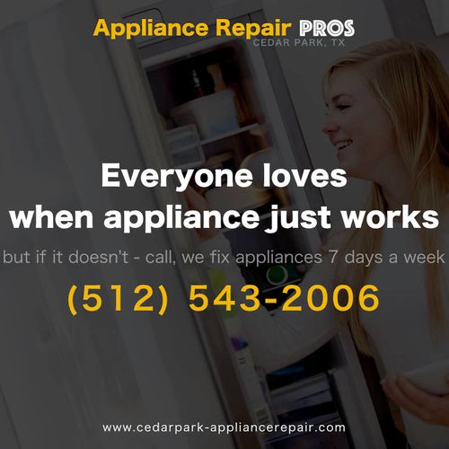 Cedar Park Appliance Repair Pros
We Fix Appliances