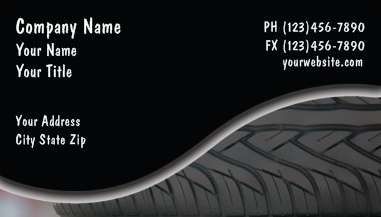 Automotive Business Card with great tire tread des