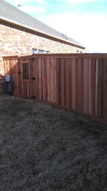 6ft board on board cedar fencing also ALL screwed 