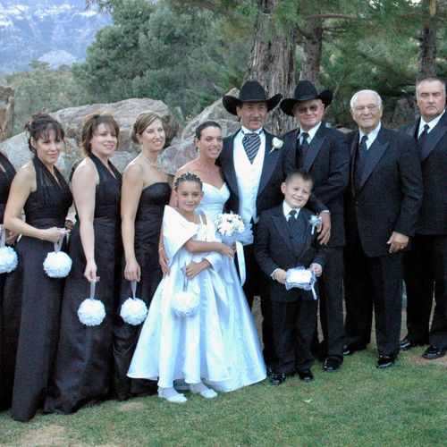 Wedding in Arizona on mountaintop