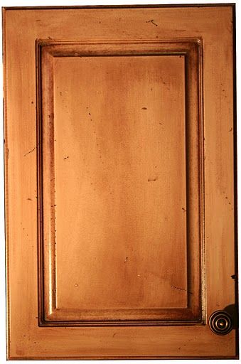 Glazed and distressed MDF door.