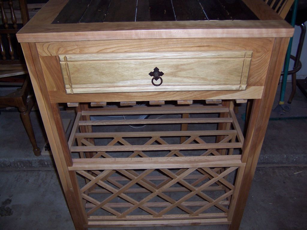 Wine cabinet, Cherry and Antique Oak