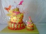 Madhatter 1st Birthday Cake with a mini cake just 