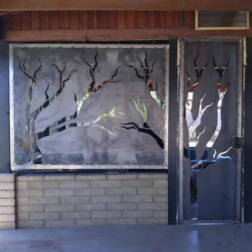 Custom patio enclosure panels. Constructed from 2x