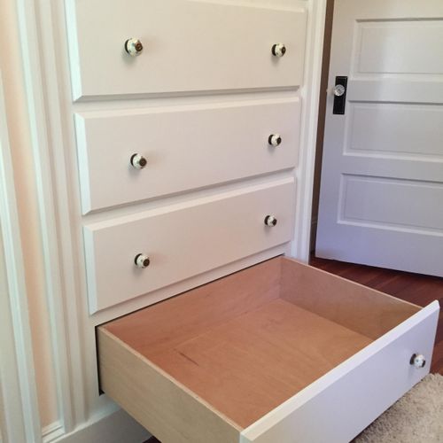 A custom built-in dresser I designed and built