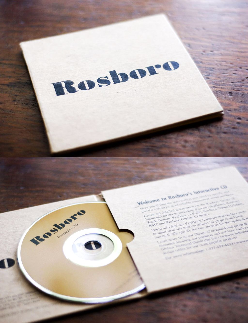 This Cd jacket was designed to house Technical spe