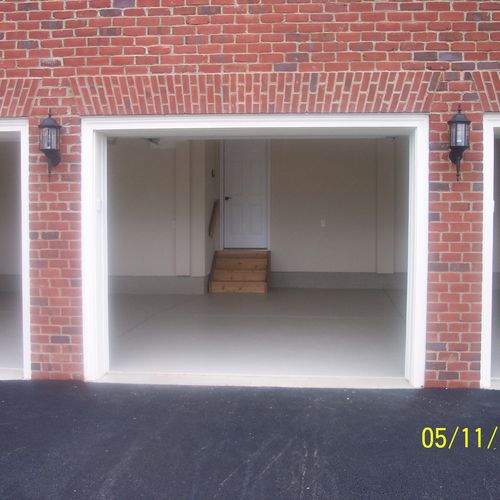 This is my garage we sand blasted the bricks and p