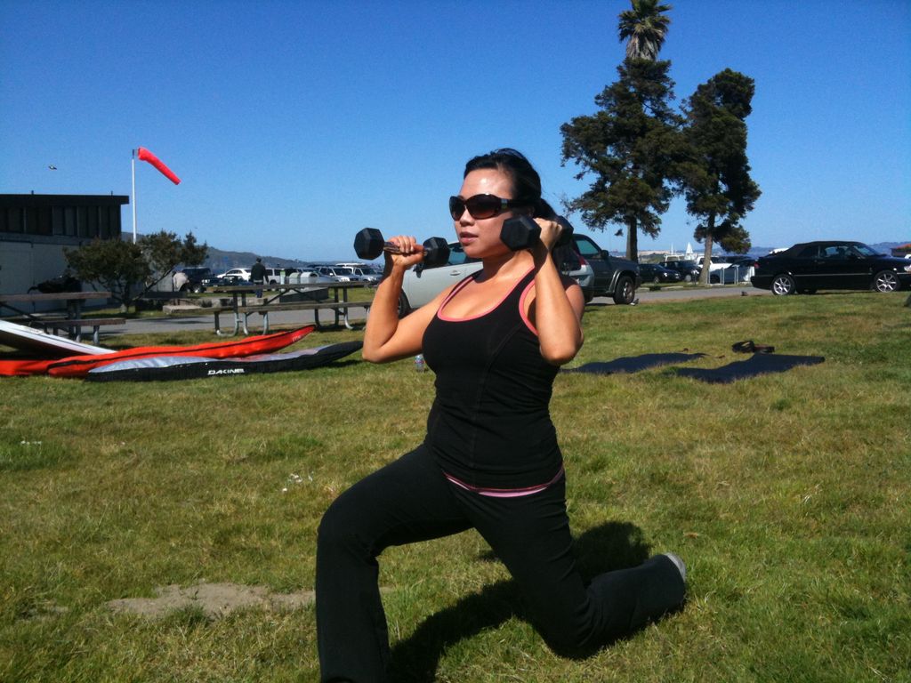 I offten take my clents outside to workout. 
Sindy