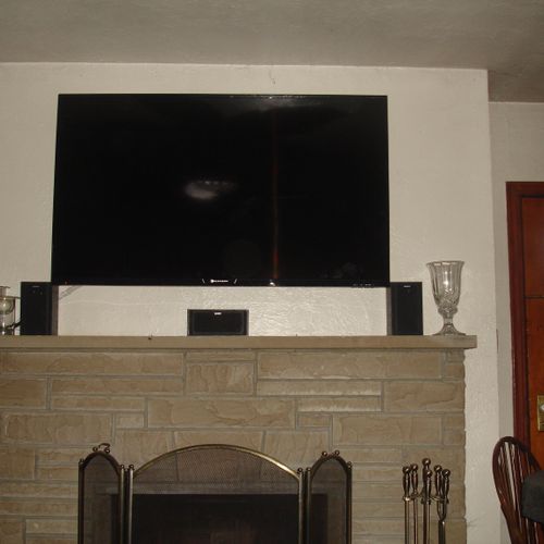 This my home TV that I will conceal all wires afte