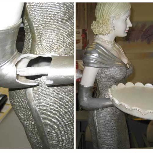 fine antique statue repair restoration - recreatio
