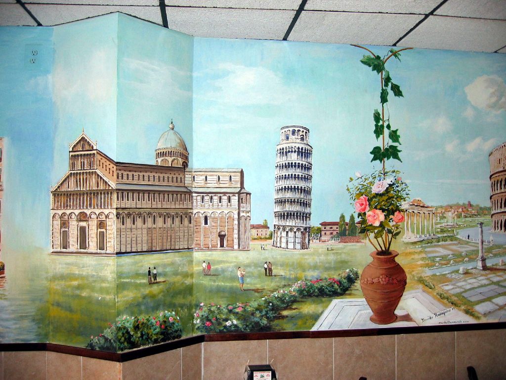 Mural painting done with Acrylic onto wall depicti