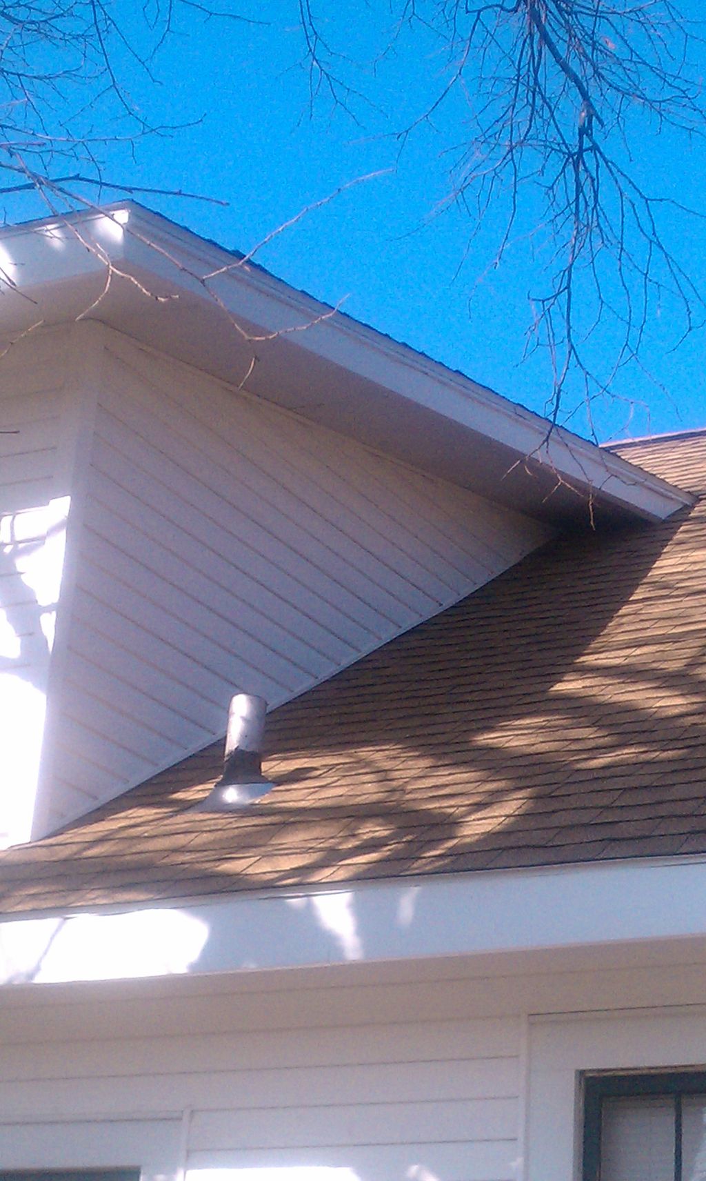 After picture of roof and siding. Taken Fremont, N