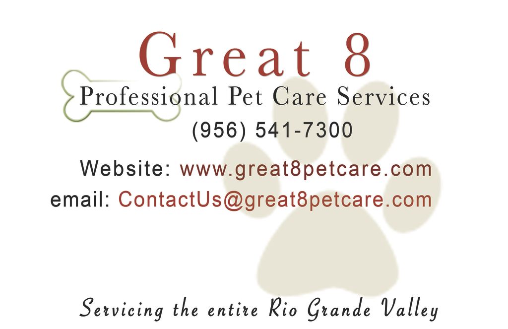 Great 8 Professional Pet Care Services LLC