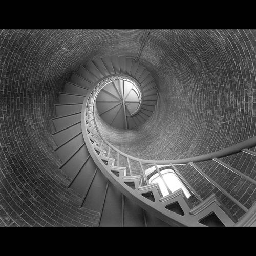 Spiral Stairs, Fort Point Lighthouse, Portsmouth, 
