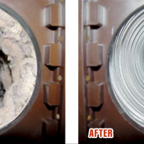 Before & After Dryer Vent Professionals Dryer Vent