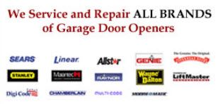 Garage door opener repairs available for all brand