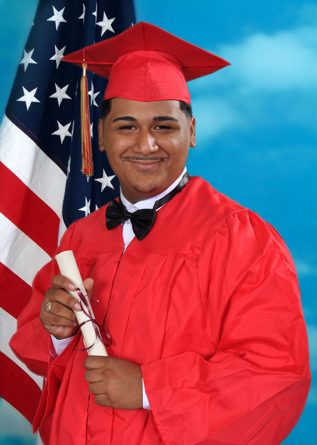 Graduation portrait by AMC school photographers