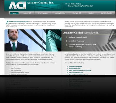 Advance Capital: Initial / Original Custom Website