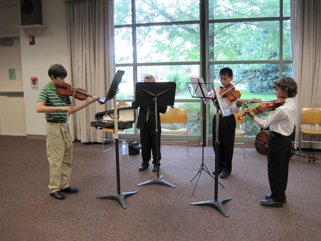 Chamber music at the library.