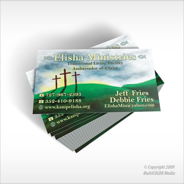 Elisha Ministries Business Card Design - Copyright