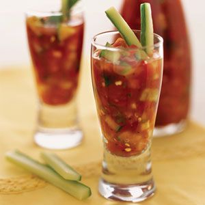 Lobster and gazpacho Shooters