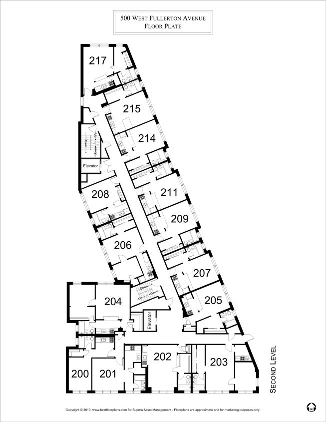 500 W Fullerton - a 7 floor multi-unit apartment b