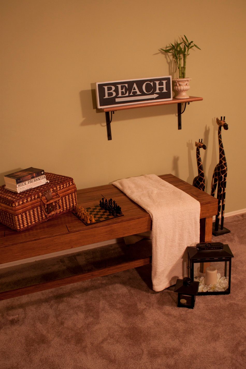 Rustic Modern Coffee Table

Custom size, color, an