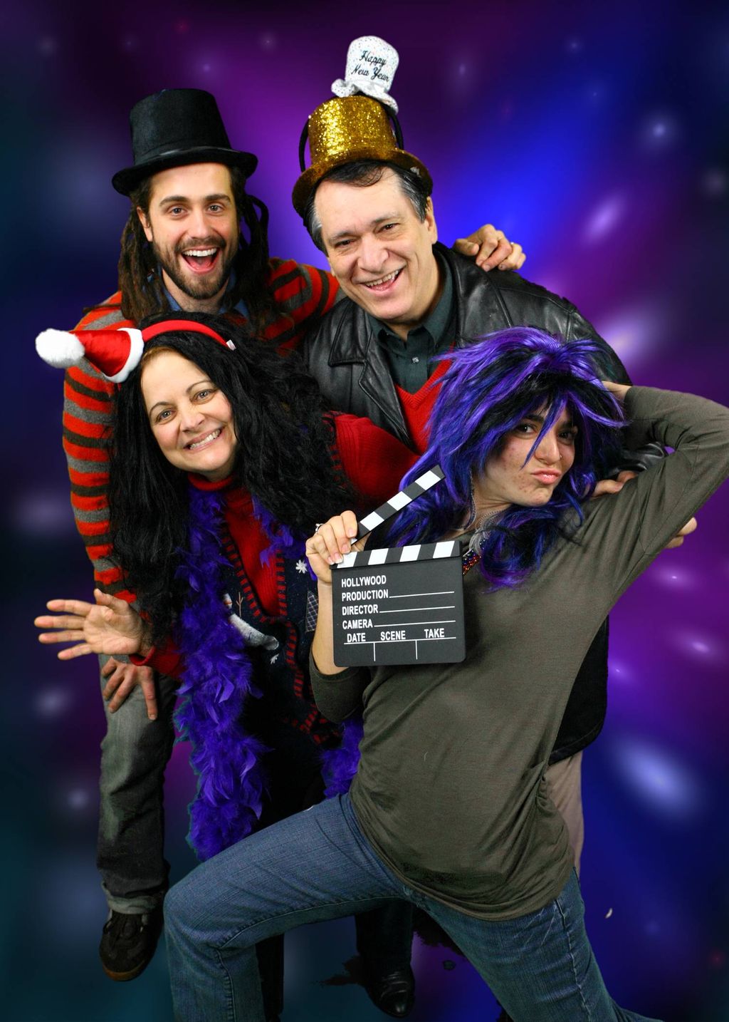 Photo Booth fun with green screen backgrounds.