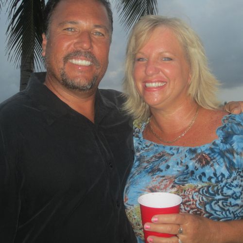 Wife and myself in Cancun