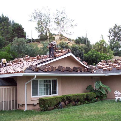 One of many Tile Roof's  Installed