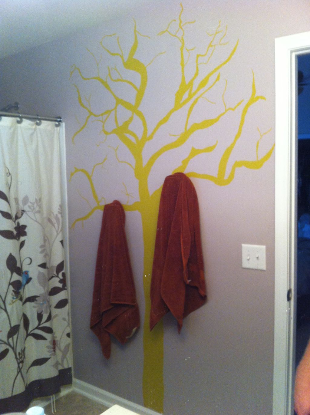 Master bath mural