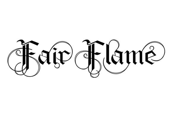 We hand-drew and then corrected this Old English i