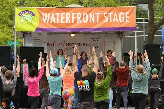 Yoga For the Solstice at the Fremont Fair
