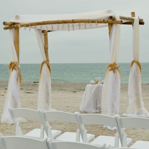 This is one of our beautiful beach wedding package